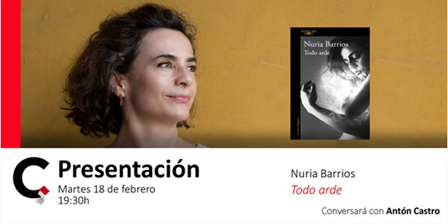 Nuria Barrios presenta Todo arde en la librería Cálamo de Zaragoza